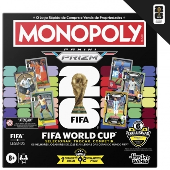 JOGO MONOPOLY PANINI PRIZM FIFA EDITION CORE GAME (LEGENDS + 2026 WC STARS) G2633