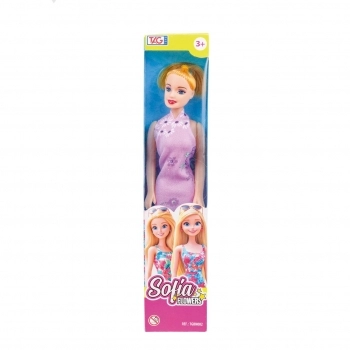 SOFIA FLOWERS - BONECA FASHION DOLL COM ROUPAS SORTIDAS TGBN002