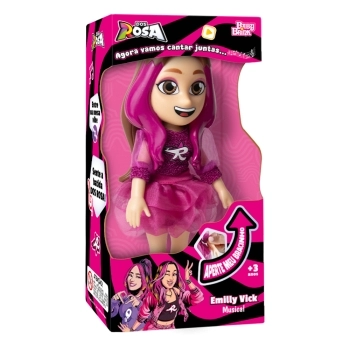 BONECA EMILLY VICK MUSICAL - DOS ROSA 1275