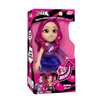 BONECA KATLEN MUSICAL - DOS ROSA 1276