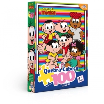 PÇS. 100 QUEBRA-CABEÇA TURMA DA MÔNICA 8097