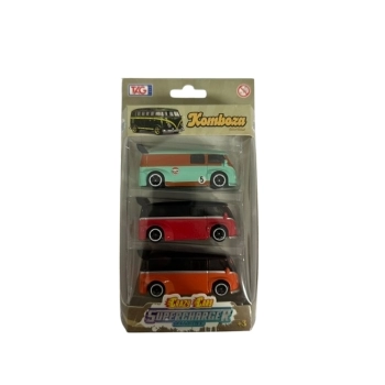 CARRO DE FERRO VINTAGE COLECIONÁVEL FUQUETA/KOMBOZA 1/64 C/3 SORT TGKFC003