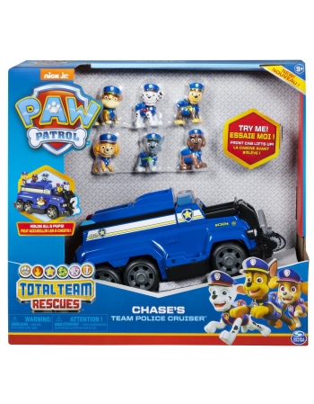 PATRULHA CANINA TOTAL TEAM RESCUES VEICULO CHASE COM FIGURAS