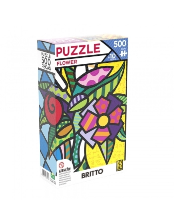 P. 500 PÇ ROMERO BRITTO - FLOWER