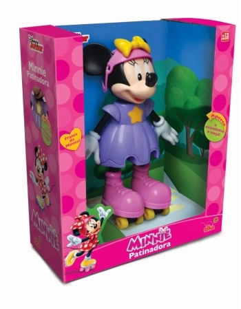 BONECA MINNIE PATINADORA COM SOM