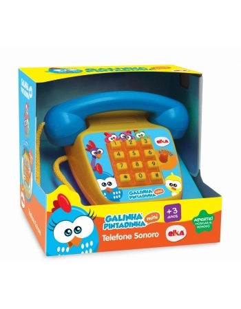 TELEFONE SONORO GALINHA PINTADINHA 1087