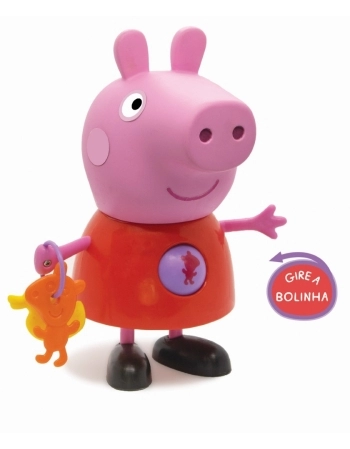 BONECO PEPPA PIG COM ATIVIDADES - PEPPA
