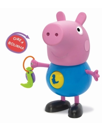 BONECO PEPPA PIG COM ATIVIDADES - GEORGE