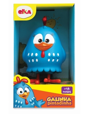 BONECO GALINHA PINTADINHA