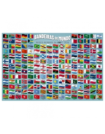 P. 200 PÇ BANDEIRAS DO MUNDO 4034
