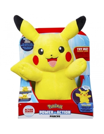 POKEMON PELUCIA PIKACHU COM LUZ E SOM