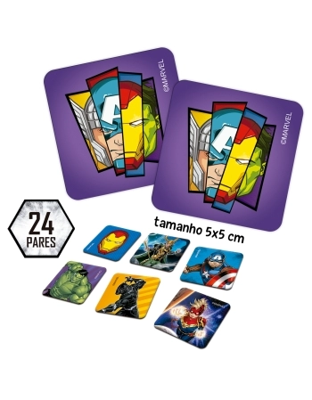 JOGO DE MEMÓRIA VINGADORES