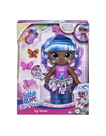 BABY ALIVE GLO PIXIES GIGI GLIMER AZUL F2594