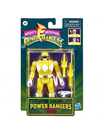 POWER RANGERS RETRO-MORPHIN RANGER AMARELA TRIN F2036
