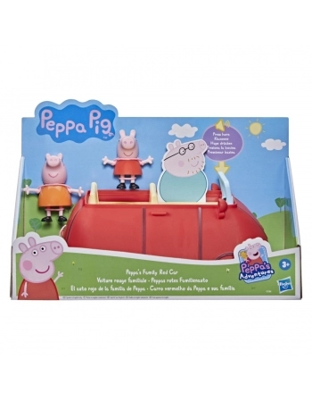 PEPPA FAMILY RED CAR F2184