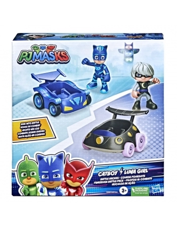 PJ MASKS FIGURA COM VEICULO CATBOY E LUNA GIRL F2840