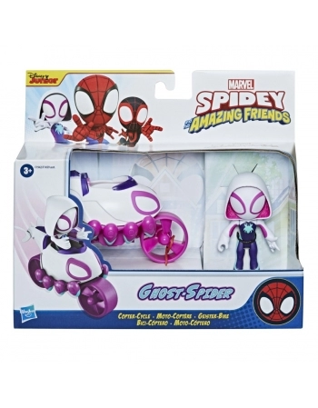 PLK SPIDEY FIGURA GHOST SPIDER E VEÍCULO F1942