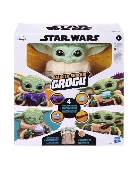 Star Wars Grotu Brinquedos de pelúcia infantil, boneca macia do