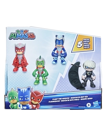 PJ MASKS FIGURA PACK COM 4 MISSÃO AÉREA F2835